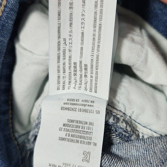 Abercrombie & Fitch Kennan Straight Stretch Jeans, Medium Light Wash 31w32 - Picture 10 of 11